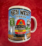 Key West coffee cup, Can Koozie and ornaments package