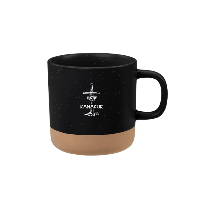 Santos Ceramic Mug, Black/Tan - Kanakuk Store product image