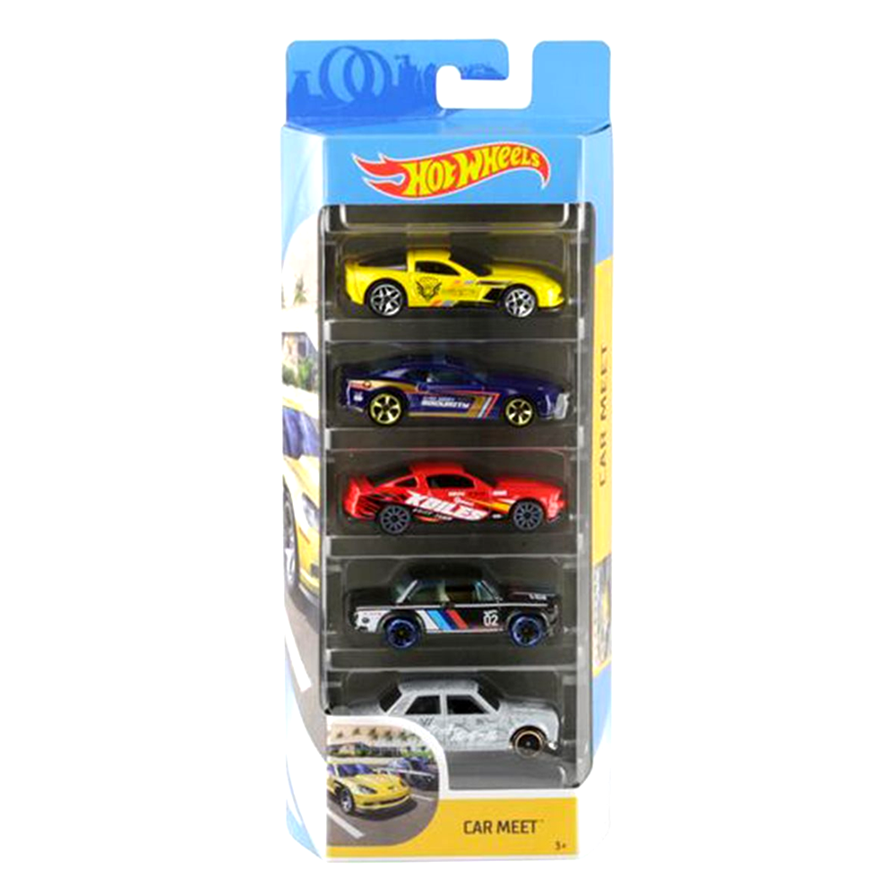 hot wheels car meet 5 pack