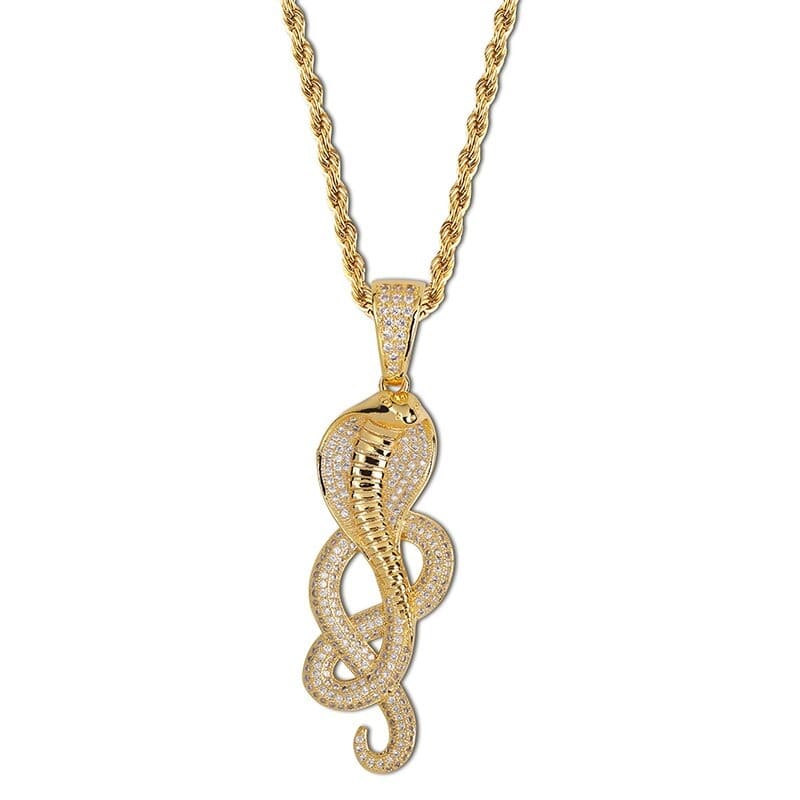 diamond snake pendant