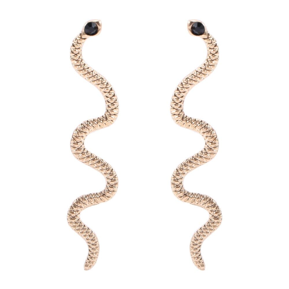 gold snake earrings gucci