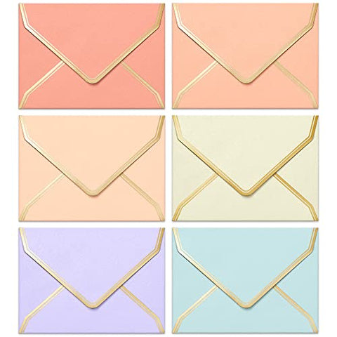 Invitation Envelopes, 140-Pack 4x6 Envelopes for Invitations, Colored  Envelopes, A4, 4 1/4 x 6 1/4 Inches, 7 Colors