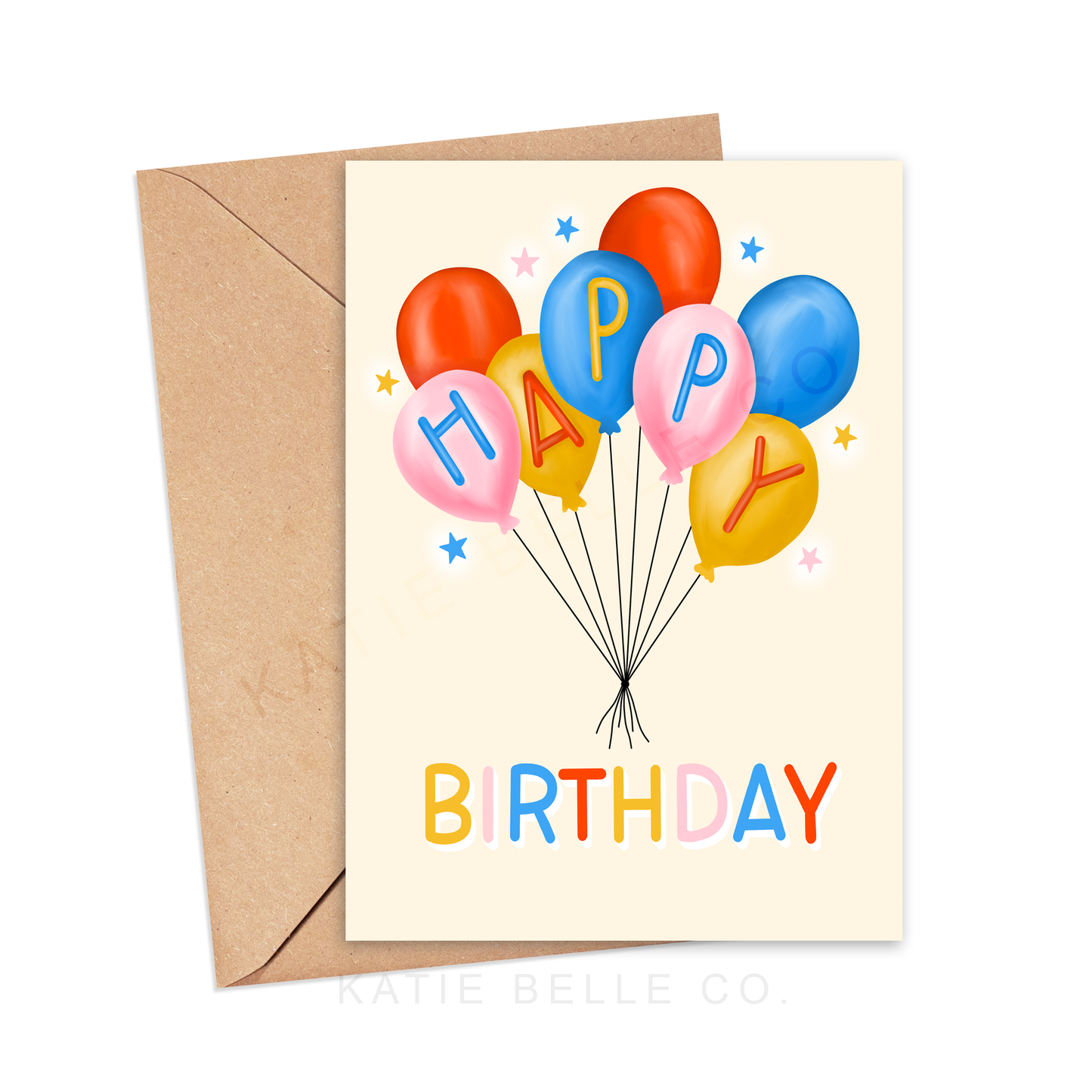 Happy Birthday Greeting Card | Birthday for Her | Balloons Card – Katie ...
