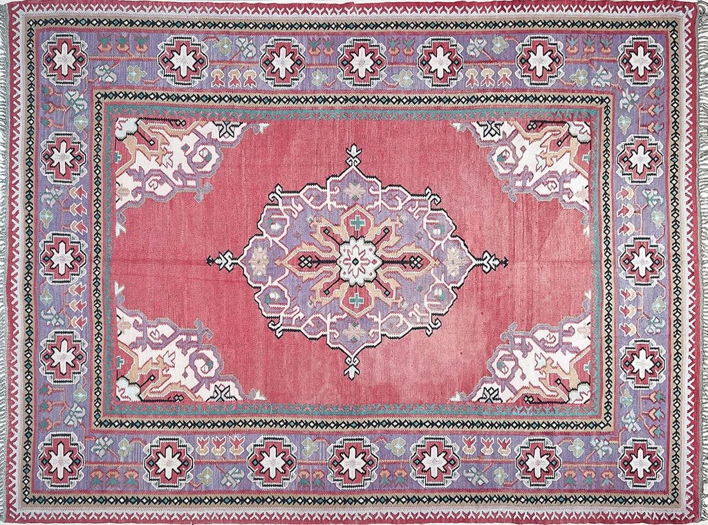 Antique Turkish Oushak Kilim Rug