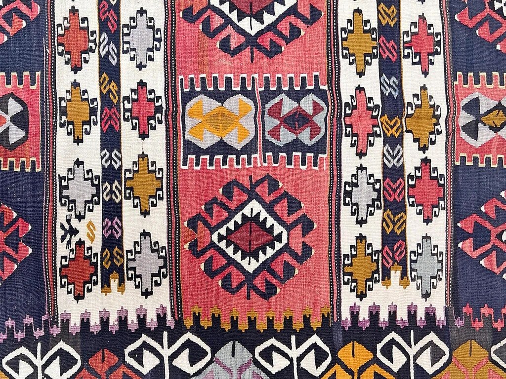 turkish kilim color and design detail - Bohemian style