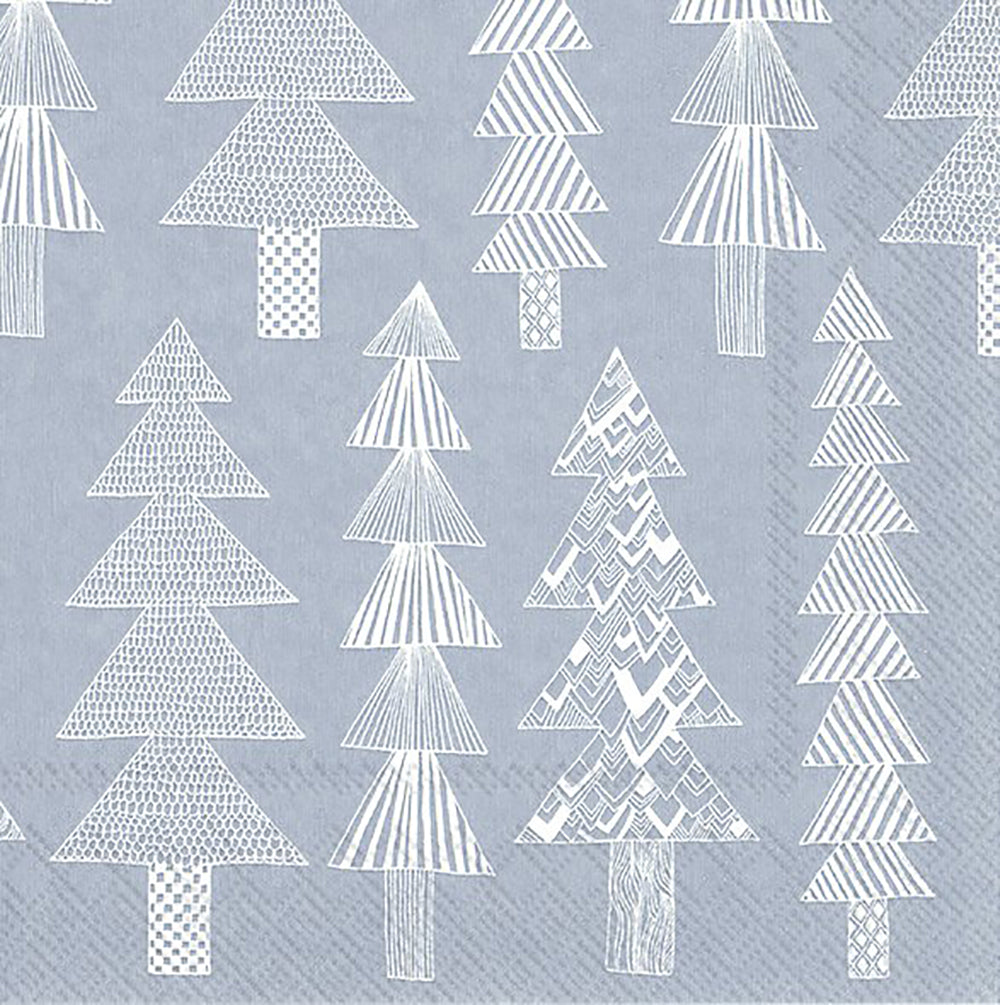 Marimekko Kuusikossa, light blue Fir Trees IHR Paper Lunch Napkins 33 –  Most Delicious Designs
