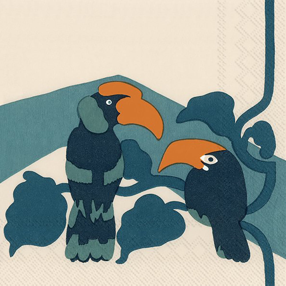 Marimekko PEPE cream Birds Toucan IHR Paper Lunch Napkins 33 cm sq 3 p –  Most Delicious Designs