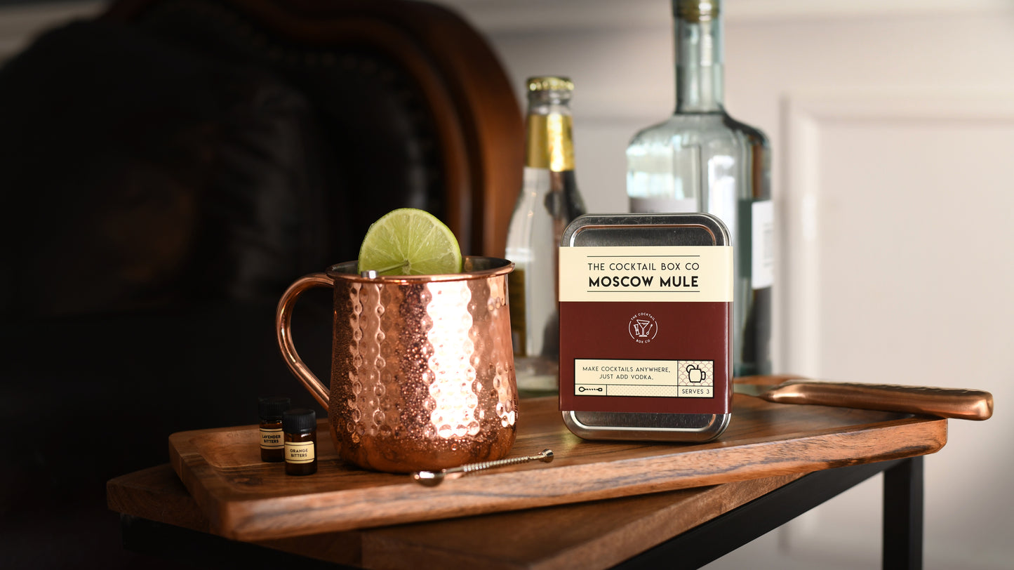 The Moscow Mule Cocktail Kit and Copper Mug (Set of 2) Gift Set