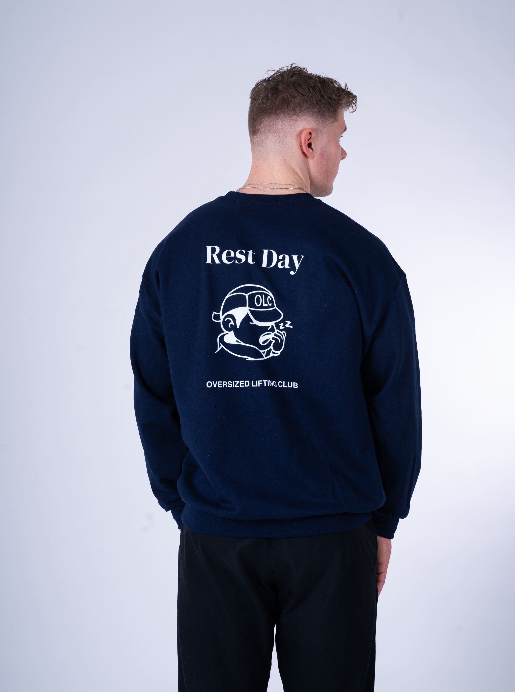 Billede af Yawn Sweatshirt - Navy Blue/White - XL