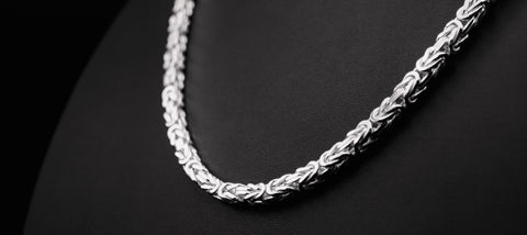 925 silver king chain-5.6mm square