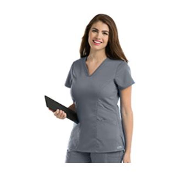 Grey's Anatomy Women's Nickel V-Neck Scrub Top Adult X Small Nickel