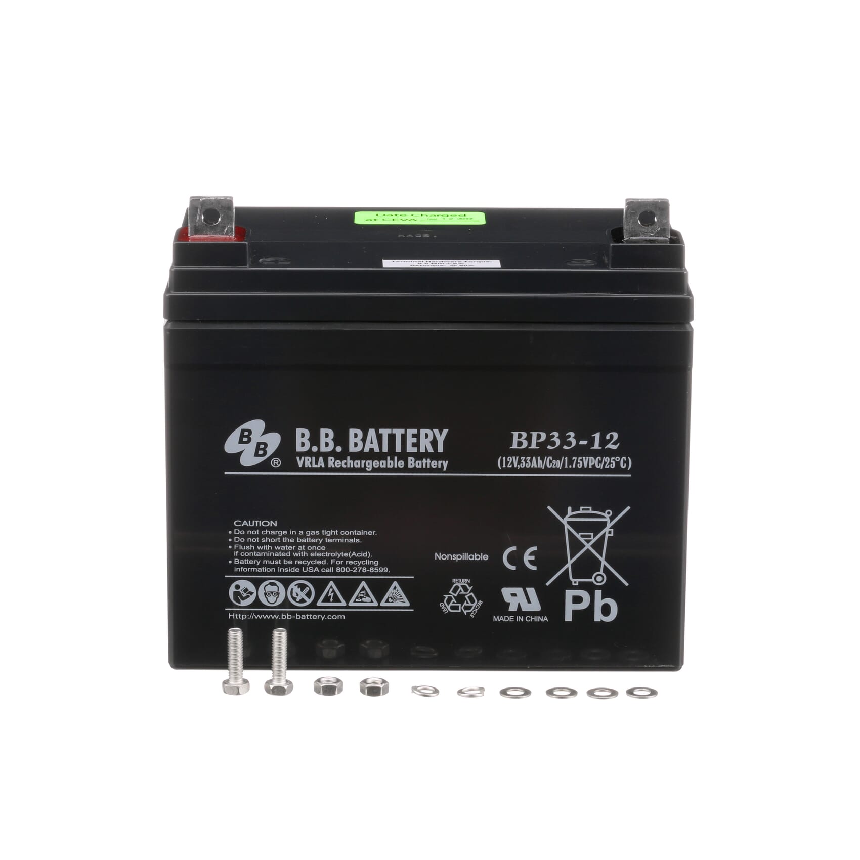 Battery, Lead 12V, 33Ah - 190036 – Medute