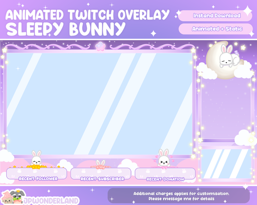 Cute Rabbit Webcam Overlays for Streaming by Oksana qoqsik on Dribbble