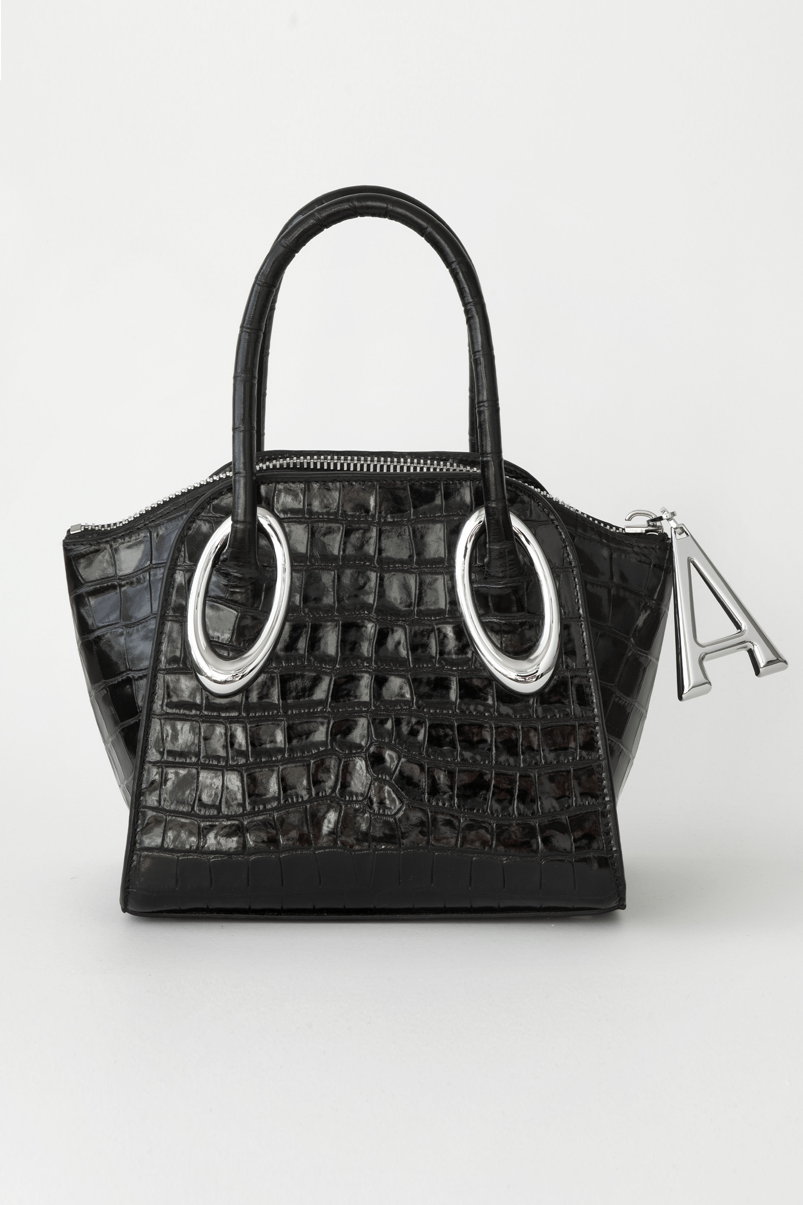 Croco pattern teardrop bag