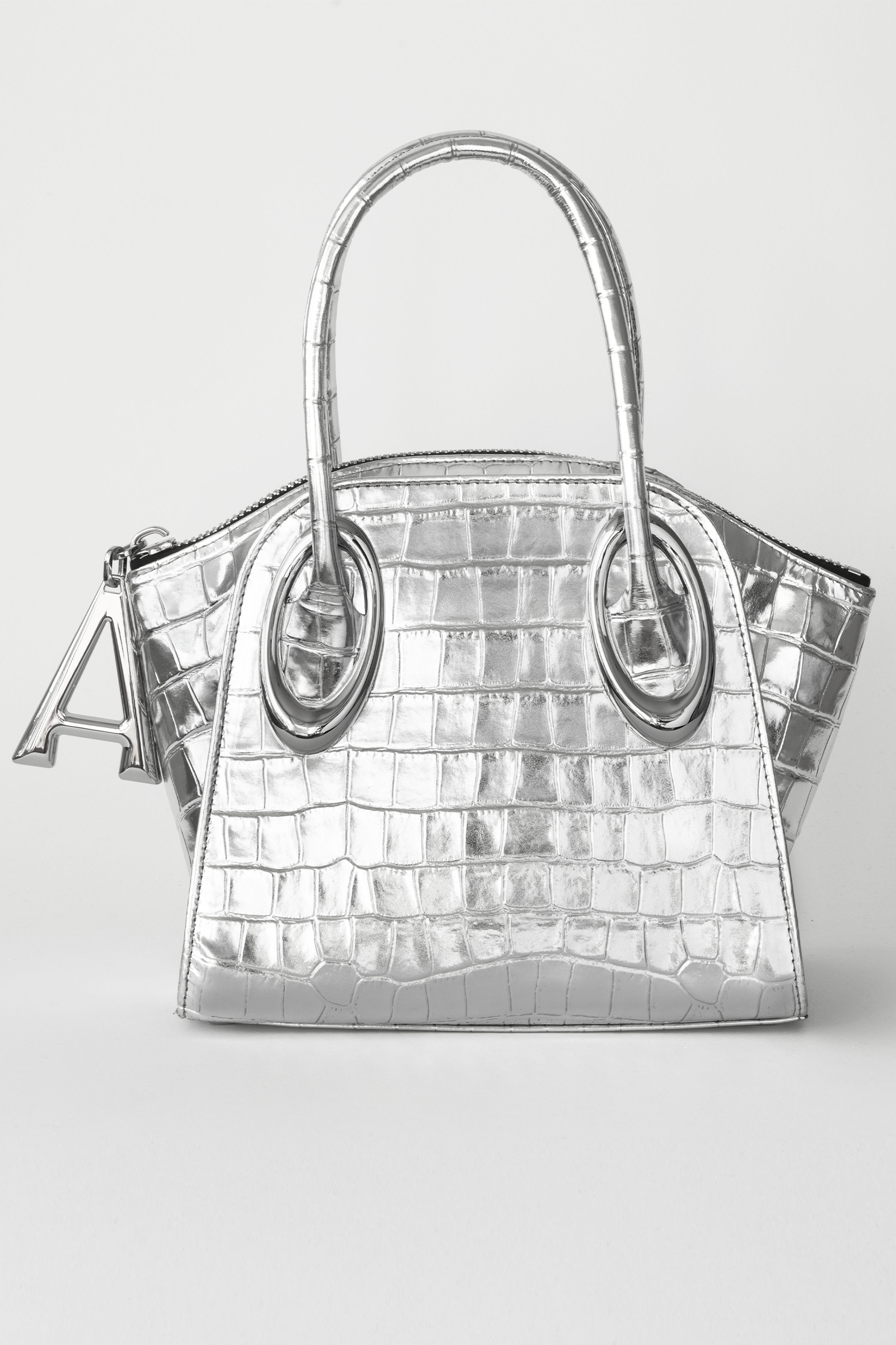 Metallic teardrop bag