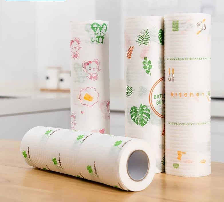 Ecolifestyle Reusable Bamboo Paper Towels, 1 Roll of washable paper towels  New