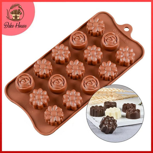 Rose Flower Silicone Chocolate & Candy Mold 15 Cavity – Bake House - The  Baking Treasure