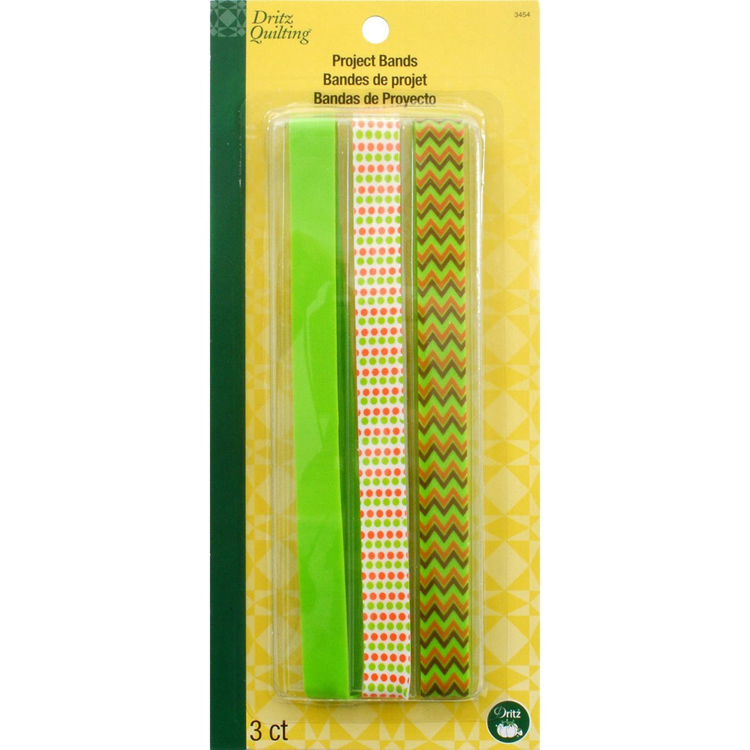 Dritz Quilting Project Bands 3-Pack - Lime Green
