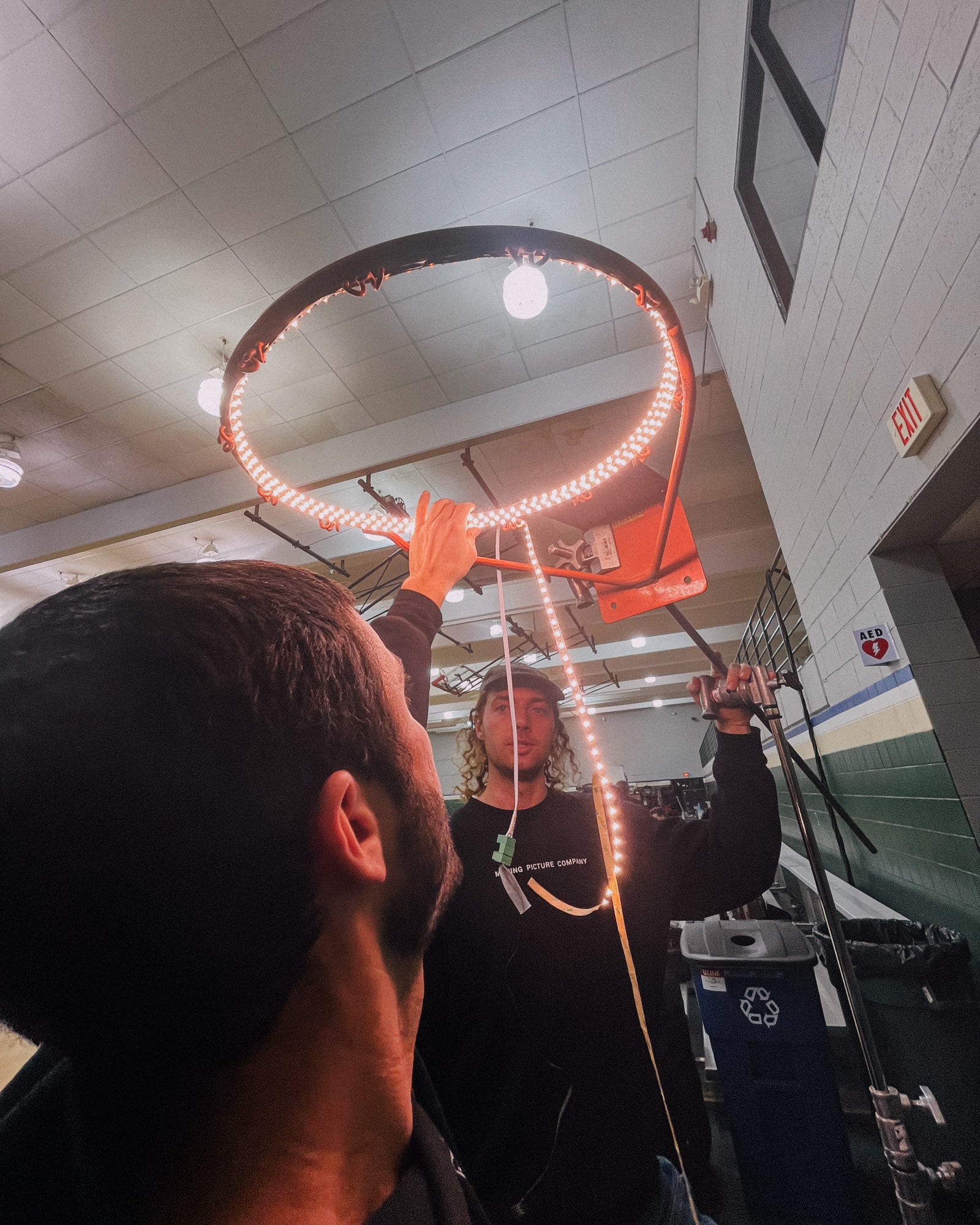 Basketball Hoop LED Film Production