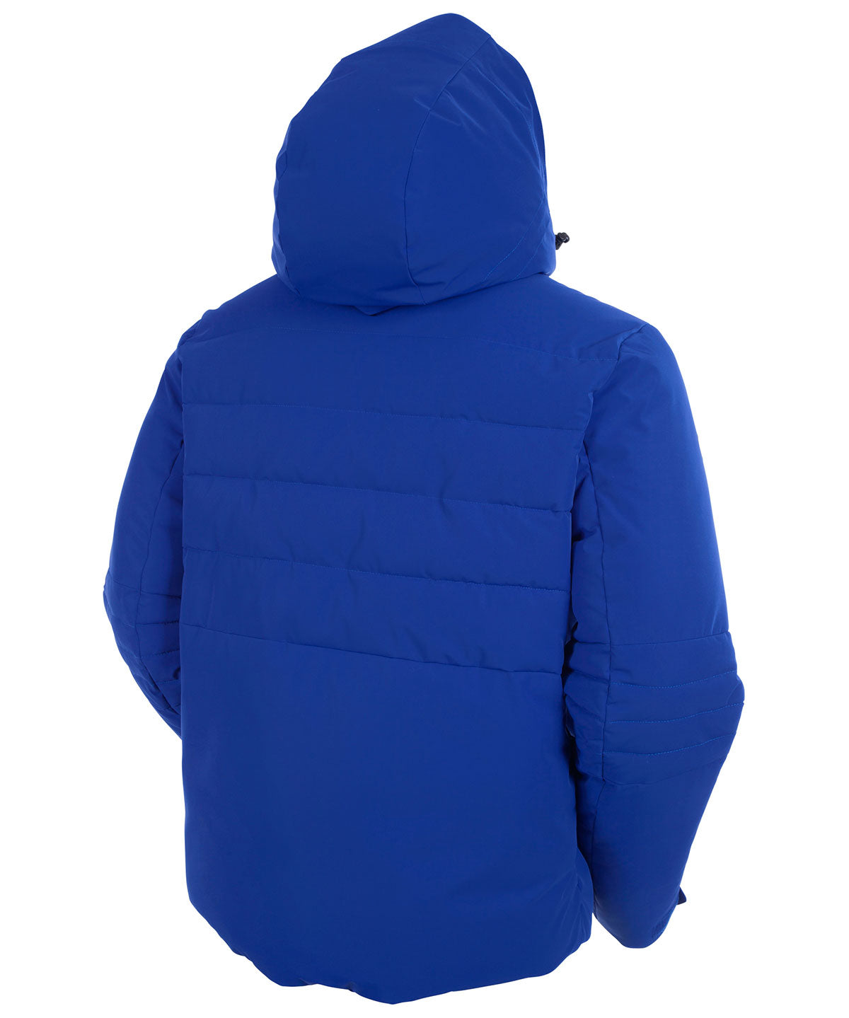 Men's twill ski jacket with detachable hood