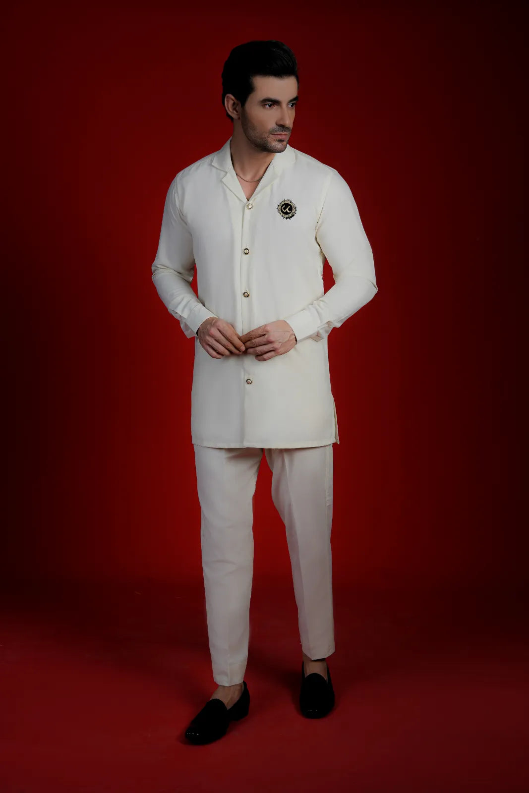 Blended Plain Safari Suit at Rs 2800/piece in Delhi | ID: 20202956833