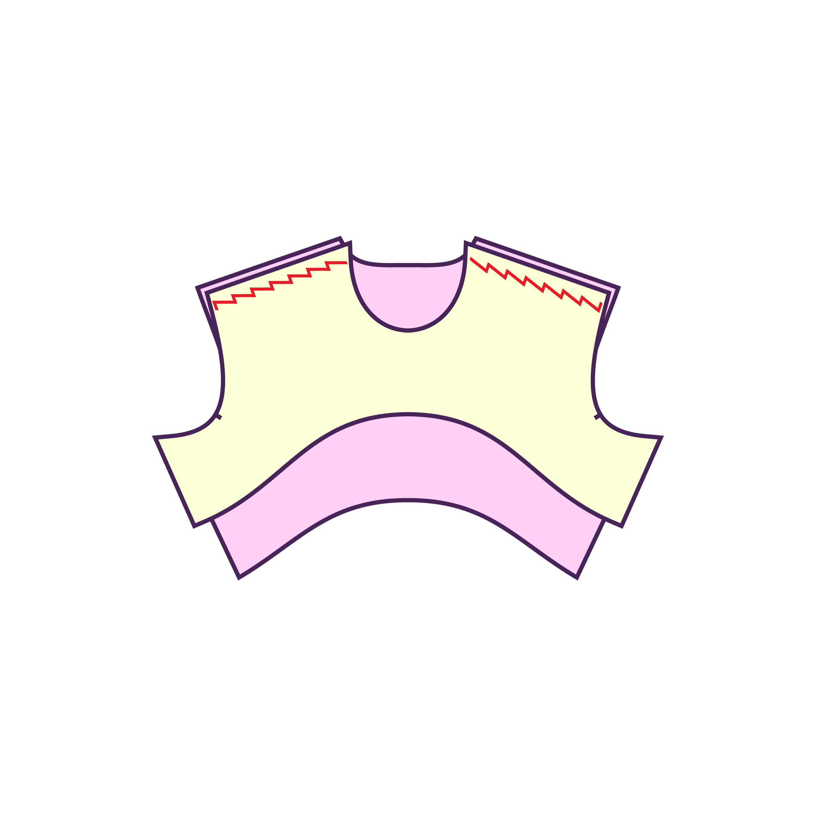 Step 1 How to sew a long sleeve shrug sewing pattern for drag queens