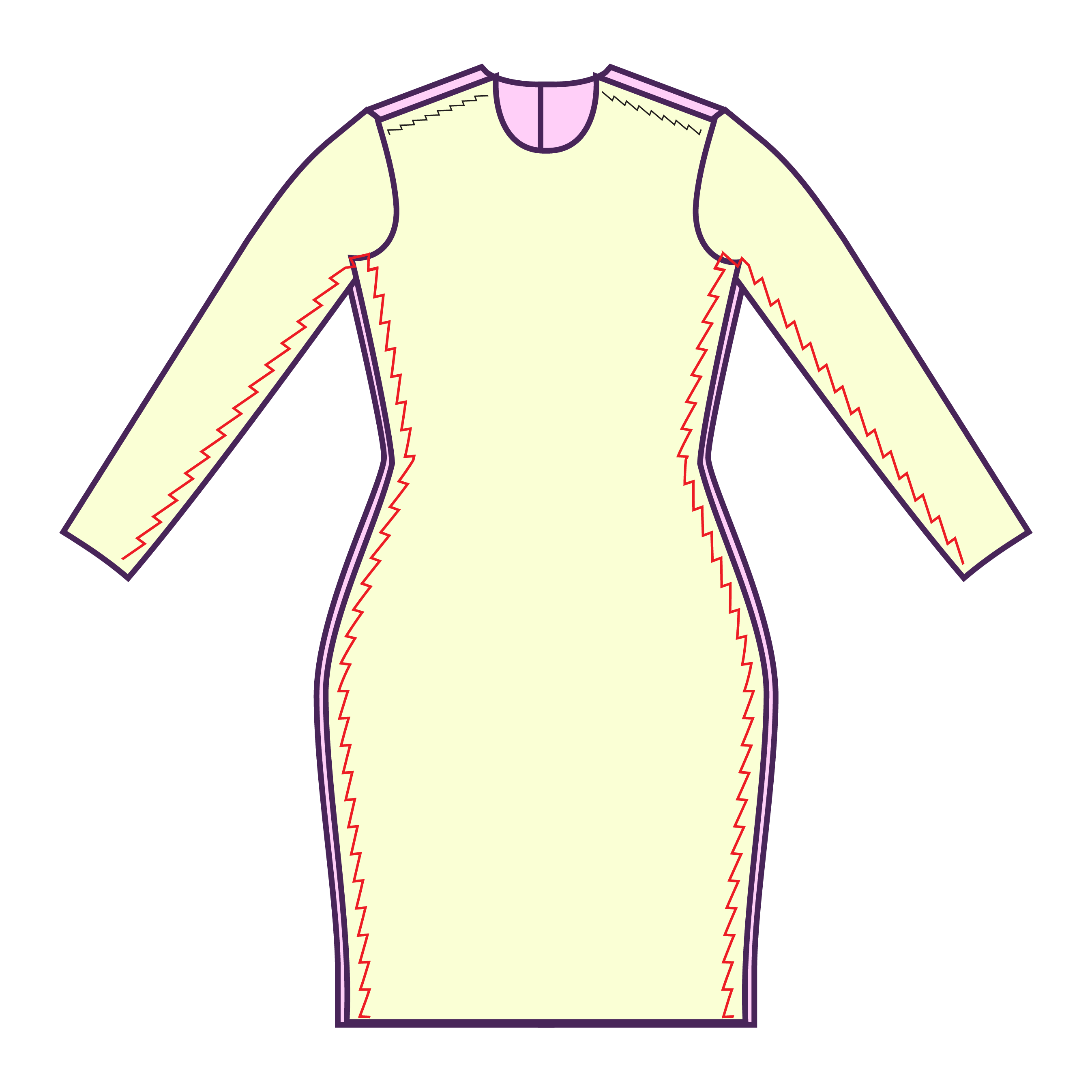 Step 5 How to sew an Bodycon Stretch Dress Sewing Pattern for Drag Queens Costume