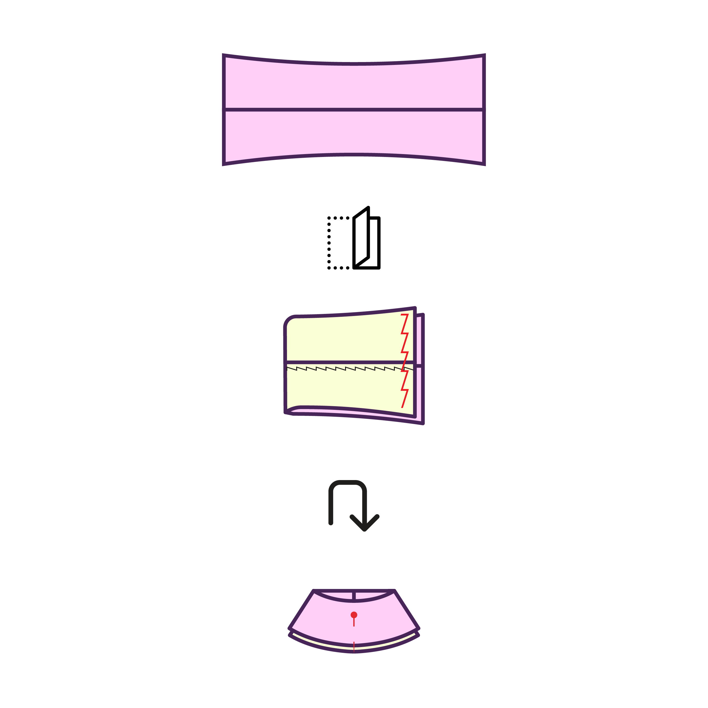 Step 6 How to sew a long sleeve shrug sewing pattern for drag queens