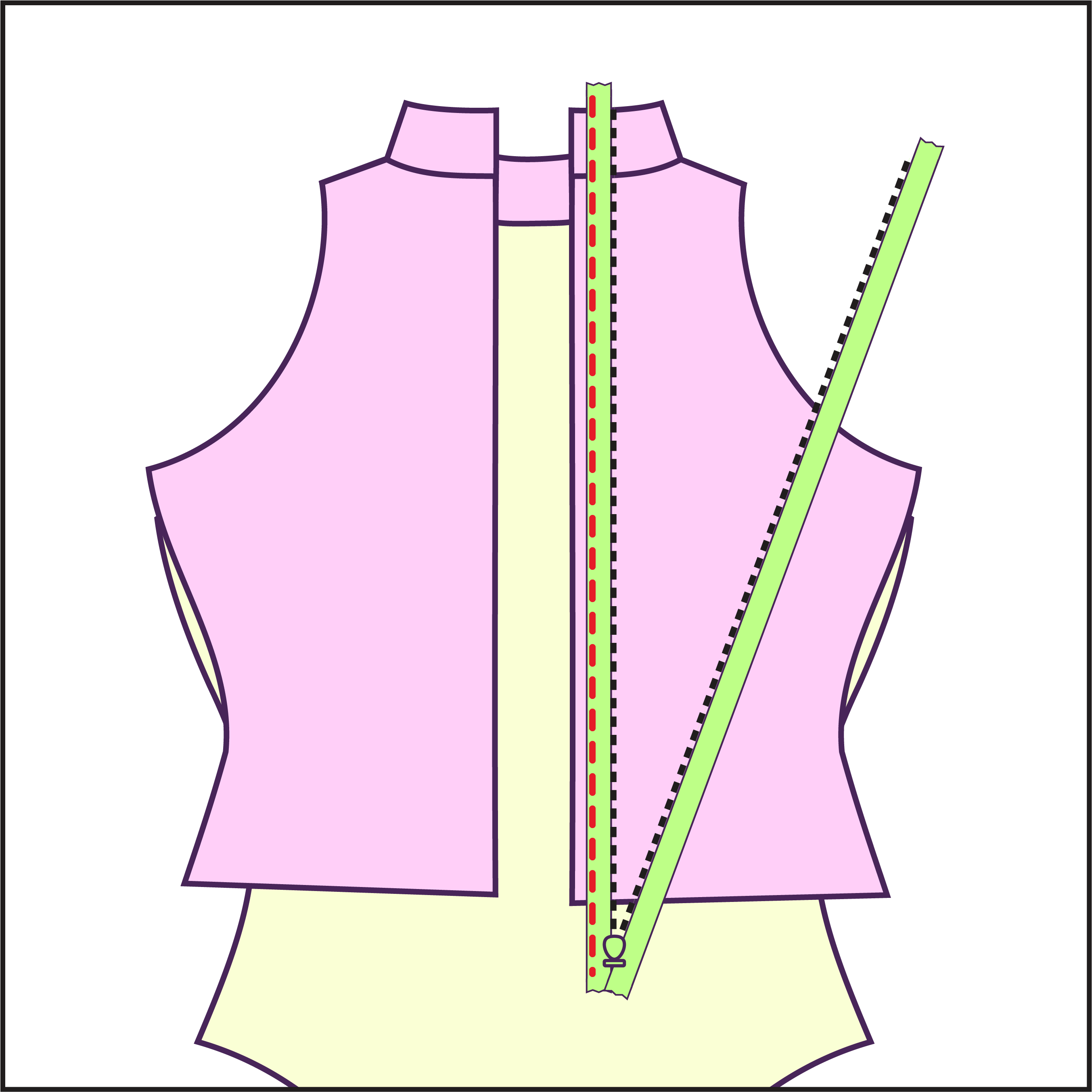 Step 6 How to sew a power shoulder sleeve leotard sewing pattern for drag queens