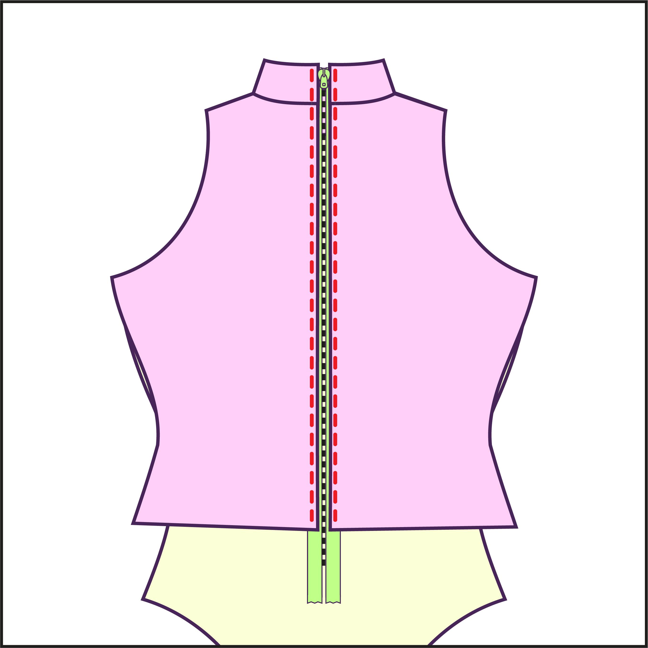 Step 9 How to sew a power shoulder sleeve leotard sewing pattern for drag queens