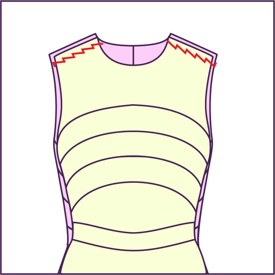 Step 9 How to sew a Pride Leotard Sewing Pattern for Drag Queens Costume Fashion Cosplay Goth Rave