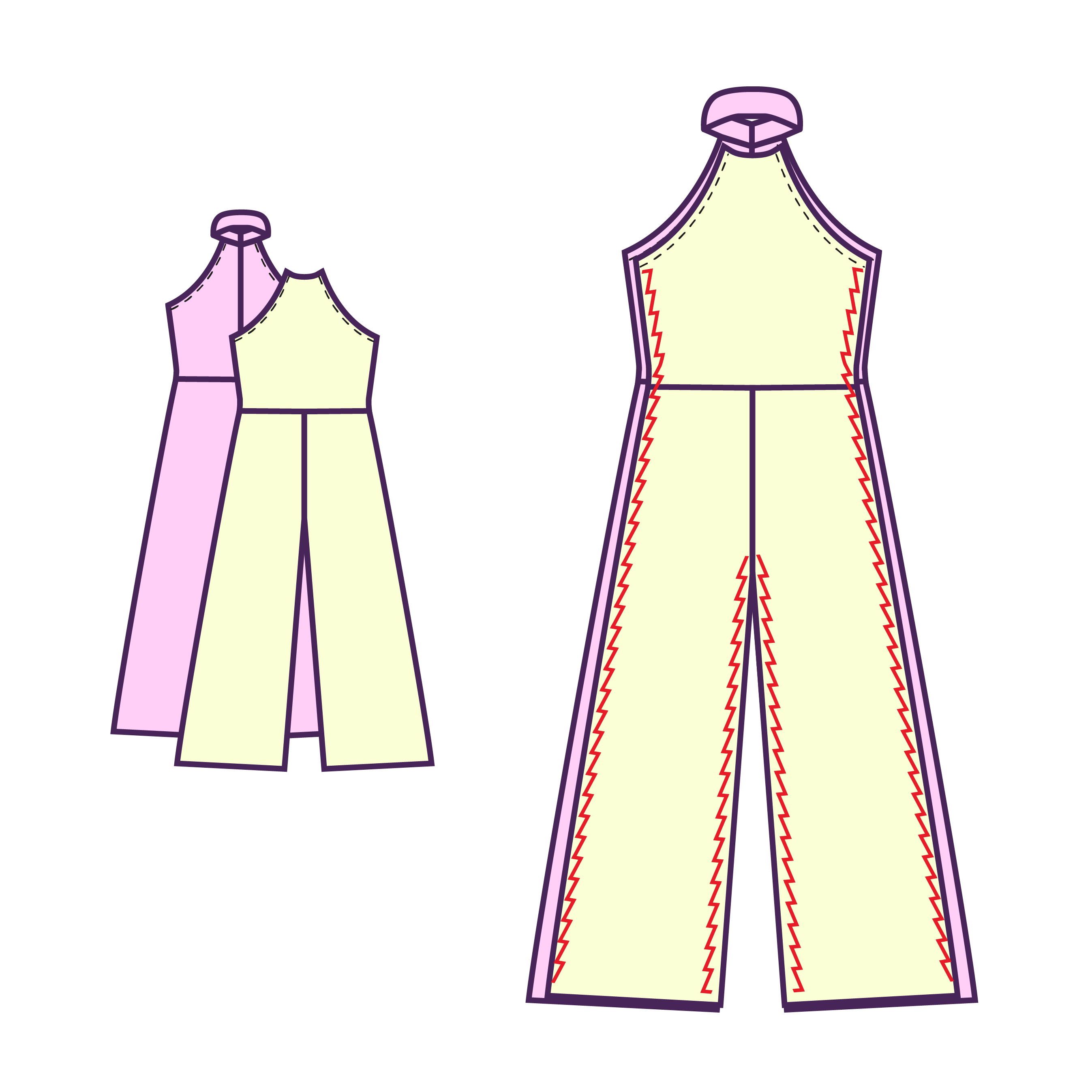 Step 12 How to sew a jumpsuit sewing pattern for drag queens