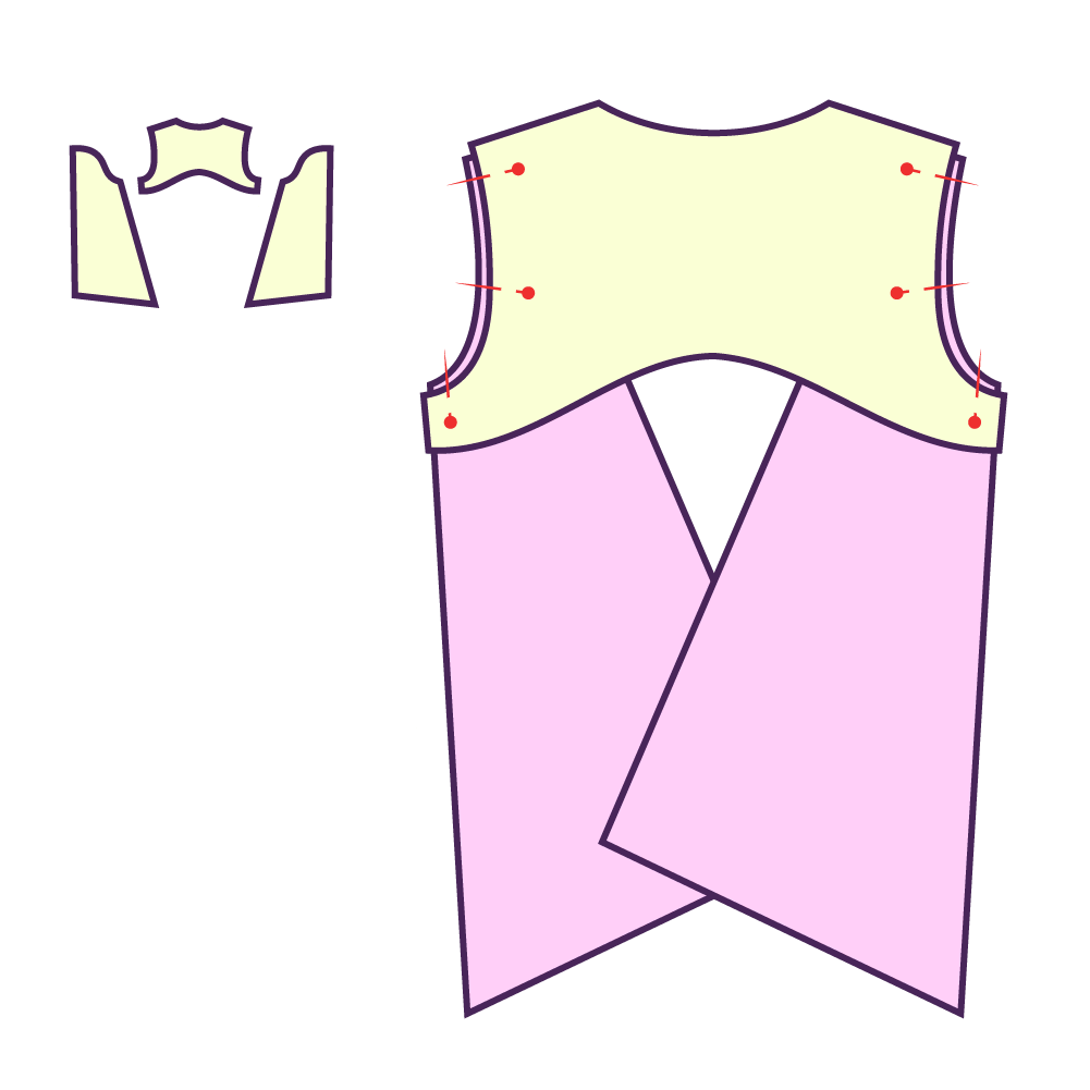 Step 4 How to sew a shrug cape for drag queens