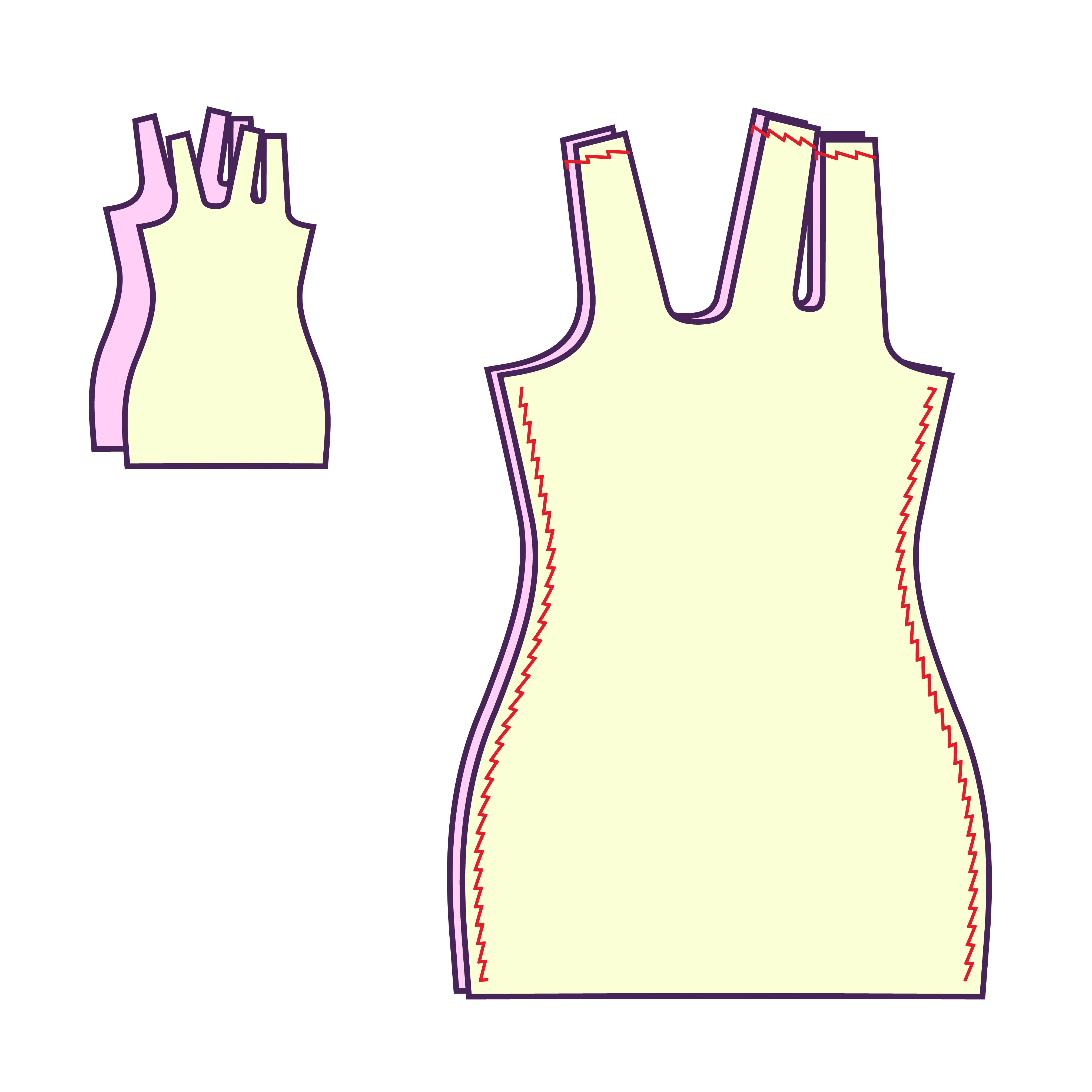 Step 1 How to sew an Bodycon Stretch Dress Sewing Pattern for Drag Queens Costume