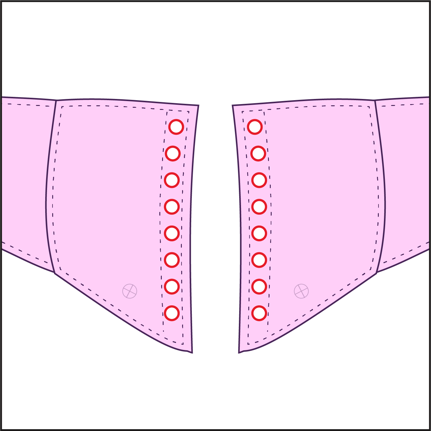 Step 11 How to sew a bat corset sewing pattern for drag queens underbust waist belt