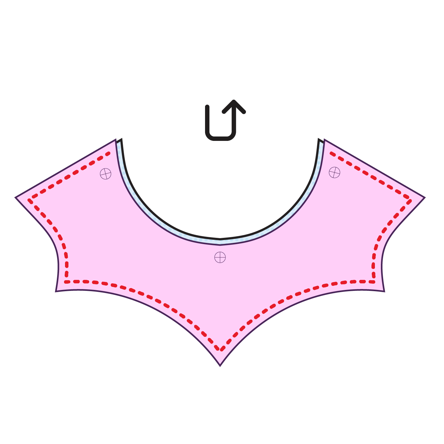 Step 13 How to sew a bat corset sewing pattern for drag queens underbust waist belt