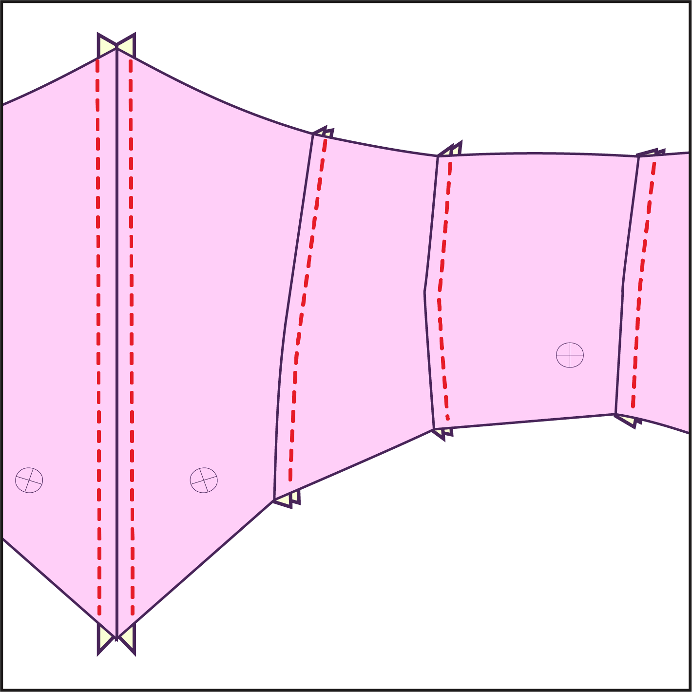 Step 5 How to sew a bat corset sewing pattern for drag queens underbust waist belt