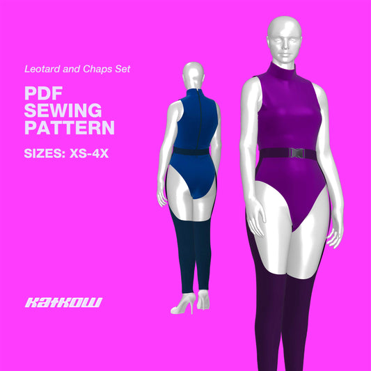 Makinley's Mesh Leotard Sizes XXS to XL Adults PDF Pattern