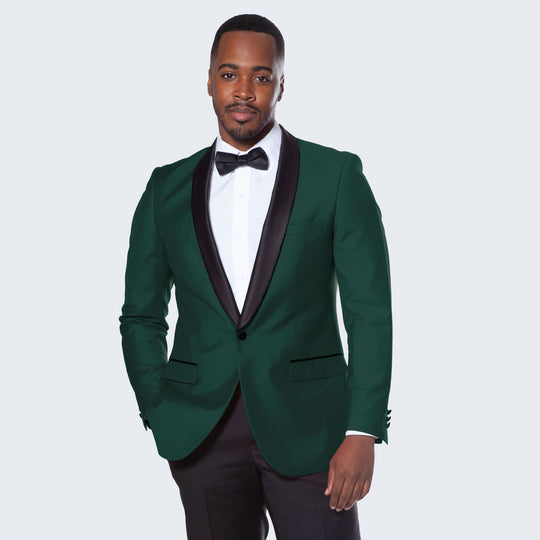 Blue and Green Tuxedo Jacket