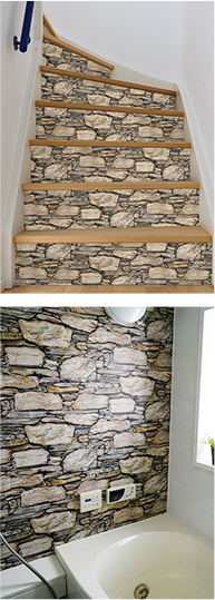 はがせる シール 壁紙 NU WALLPAPER / Hadrian Stone Wall Peel and Stick Wallpaper / NU2065