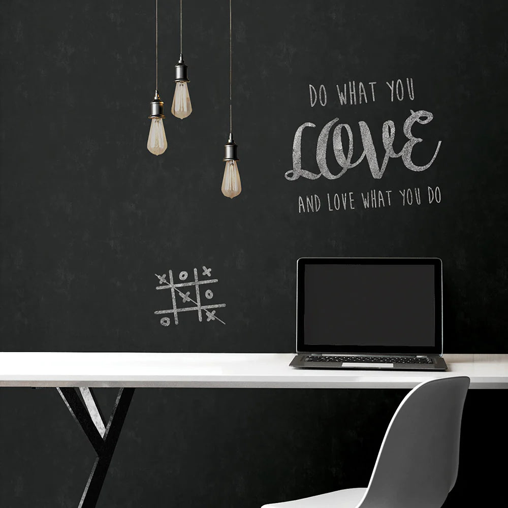 はがせる シール 壁紙 NU WALLPAPER / Vintage Chalkboard Peel and Stick Wallpaper / NU2220