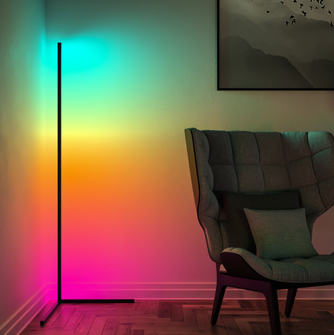 Smart LED Floor Lamp, 67 Color Changing RGB Floor Lamps with Reading  Light, Mood Lighting Corner