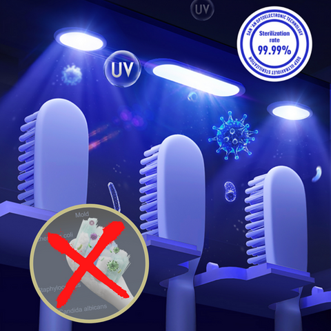 UV Toothbrush sterilizer kills 99.9% of germs and bacteria