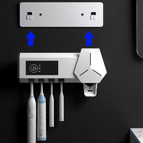 Automatic toothpaste dispenser, Bathroom toothbrush holder