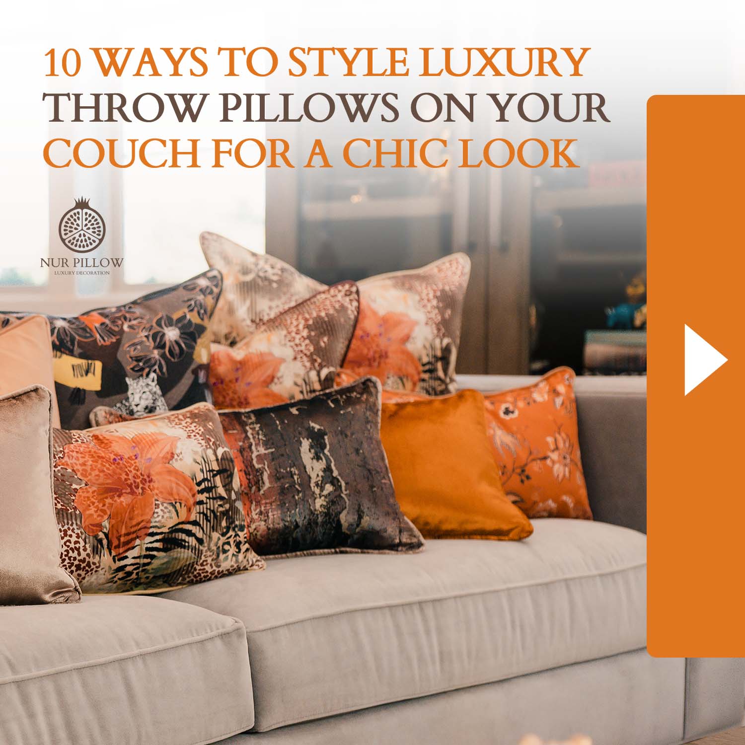 How to Style Throw Pillows on Your Couch Like a Designer