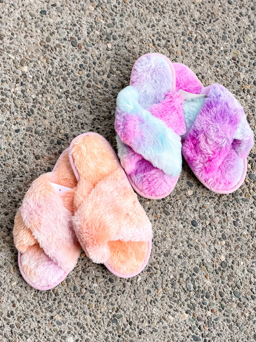 Tie-Dye Spring Slippers in Cotton Candy