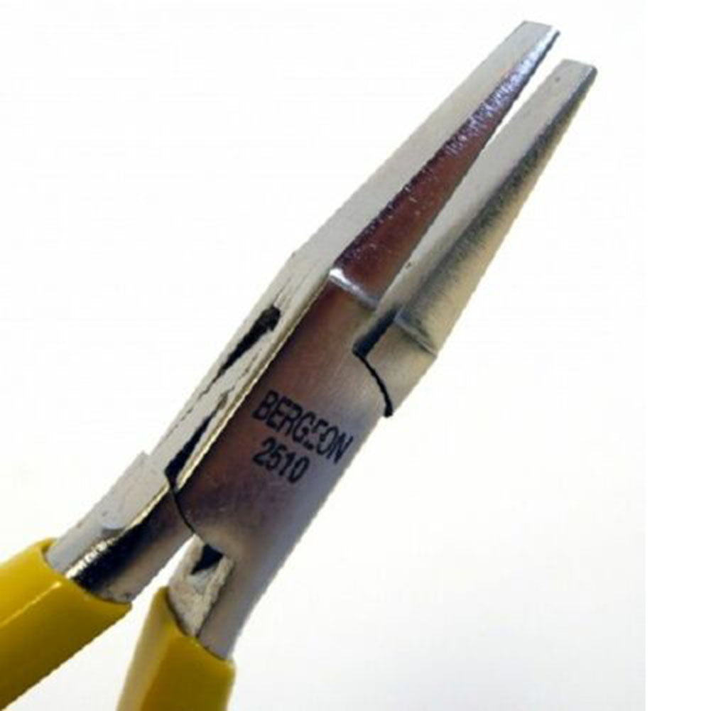 Smooth Jaw Flat Nose Pliers - Bergeon 2510 - 115mm Length 