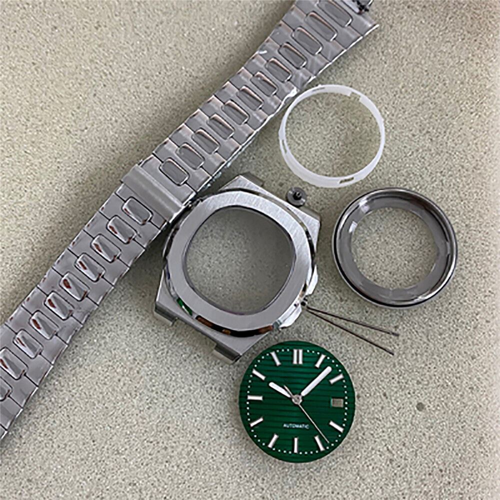 Stainless Steel Watch Case & Dial Set for NH35/NH36 Movement - Full Kit with Sapphire Glass 