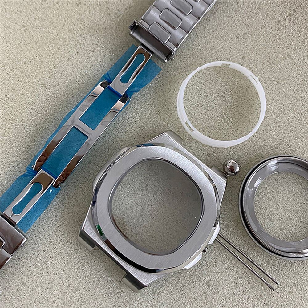 Stainless Steel Watch Case & Dial Set for NH35/NH36 Movement - Full Kit with Sapphire Glass 