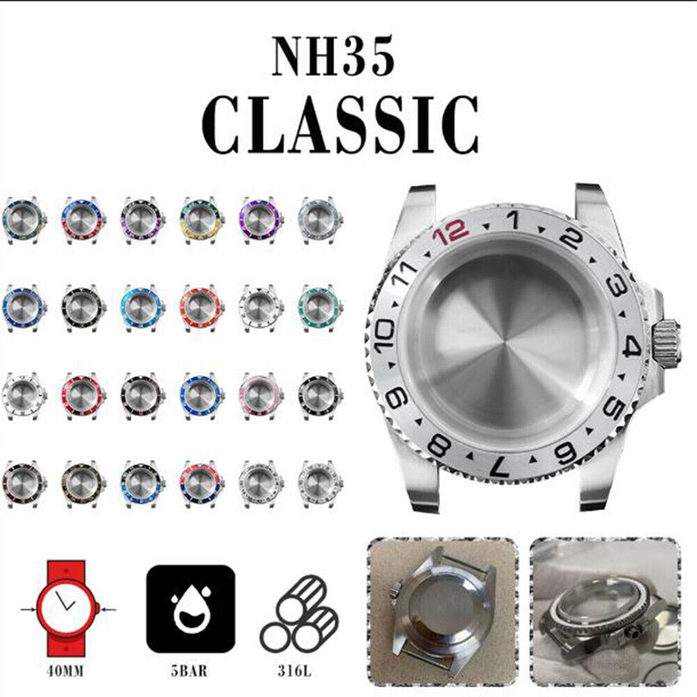 Sapphire Glass Watch Case Kit for NH35/NH36 Watch Movement Upgrade 